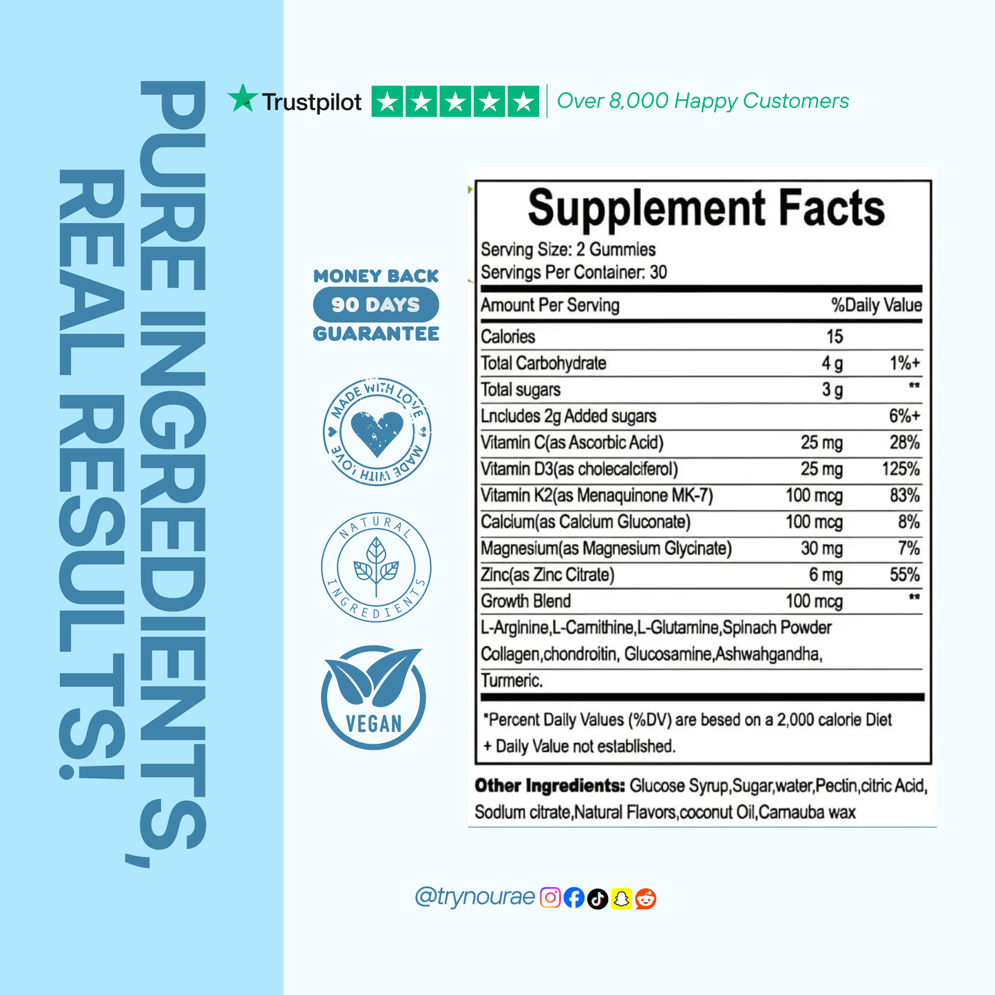 Nourae™ Viral Heightener Gummies